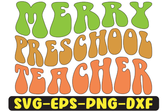Merry Preschool Teacher Png Sublimation Review