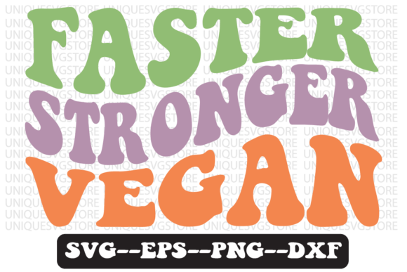 Review: Faster Stronger Vegan Retro SVG for Embroidery