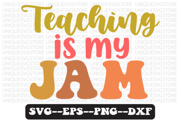 Review: Teaching is My Jam Retro SVG for Embroidery