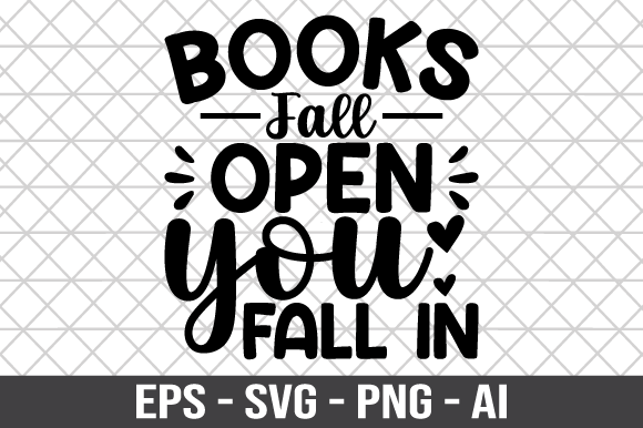 Reviewing Books Fall Open You Fall in SVG
