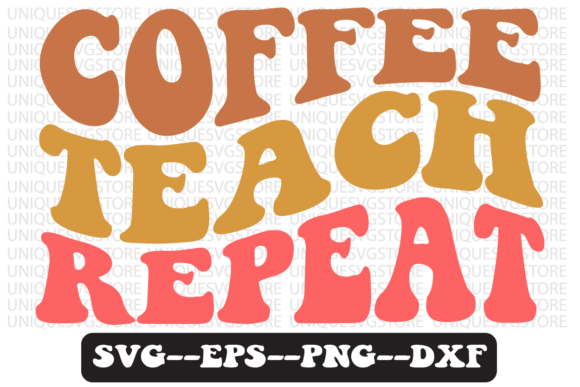 Reviewing Coffee Teach Repeat Retro SVG for Embroidery