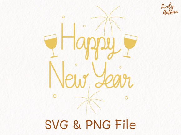 Reviewing Happy New Year Lettering SVG, PNG for Embroidery