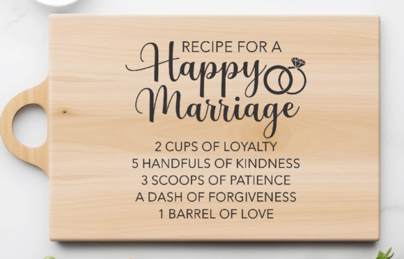 Reviewing the Recipe for a Happy Marriage Cutting Board Design