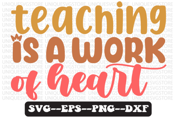 Reviewing the Teaching is a Work of Heart SVG