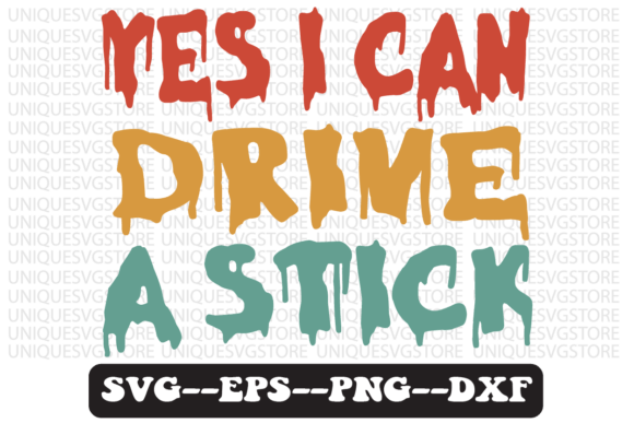 Reviewing the Yes I Can Drive a Stick Retro Design